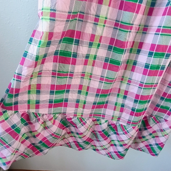 Torrid Women’s 2X Pink Plaid Smocked Summer Sundress Cottagecore Plus - Picture 5 of 11